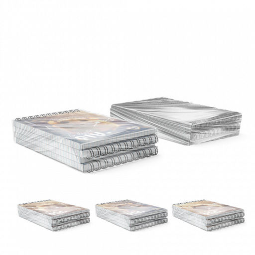 Цена за 4 шт. Блокнот на спирали ErichKrause Fluffy, А6, 60 листов, клетка_MIX-PACK фото 8