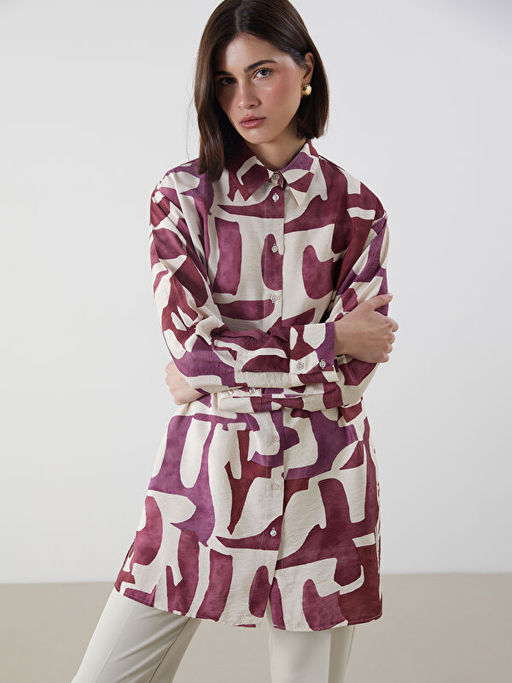 Desenli Kad?n G?mlek Tunik