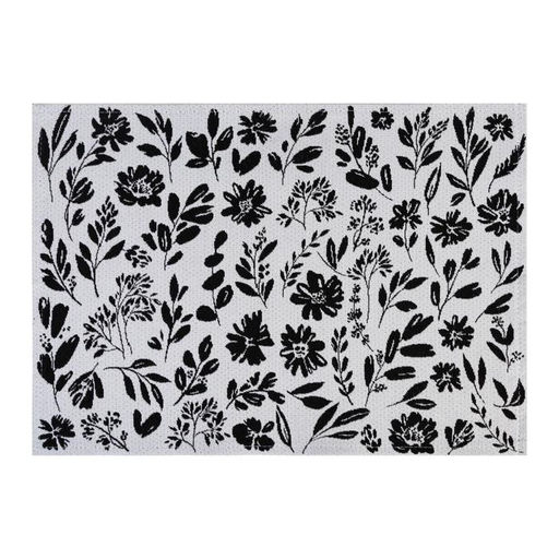 Цена за 2 шт. Салфетка «Этель» Flowers black, 30×45 см, (вид 2), 100% п/э, 370 г/м²
