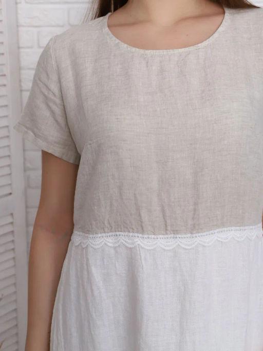 умягченный лен 100% платье - Luxuria фото 17