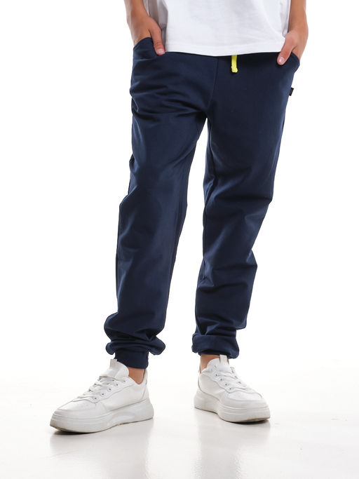 Брюки для мальчика штаны спортивные 22-9831 синий/салатовый - Mini maxi фото 3