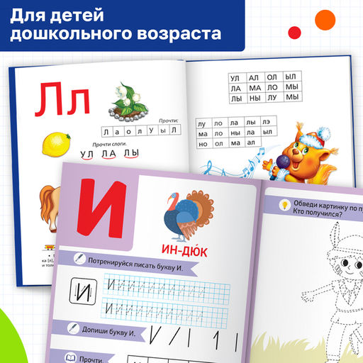 Набор обучающих книг 2 шт., «Букварь и прописи», ФГОС