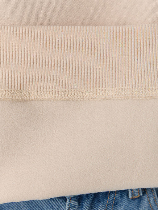 Теплое худи женское бежевое с начесом - Mark formelle фото 8