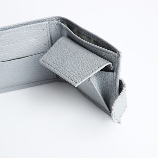 Кошелёк на кнопке, TEXTURA, цвет серый  фото 6