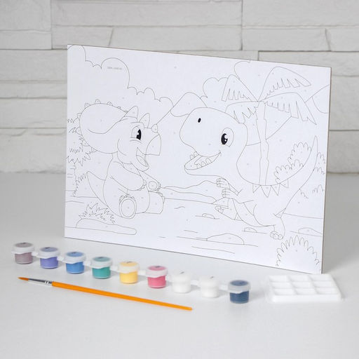 Картина по номерам Диномир 20 28,5 см - Школа талантов фото 4