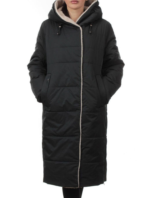 M-9115 DK. BLUE GREEN Пальто зимнее женское (верблюжья шерсть) - Fashion фото 3