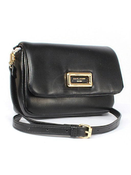 Сумка женская искусственная кожа DJ-СМ 6762-BLACK, 1отд, плечевой ремень, черный SALE 257756 - Adelia фото 6