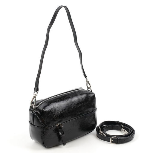 Женская кожаная сумка бочонок через плечо 0051-1 - Cidirro фото 4