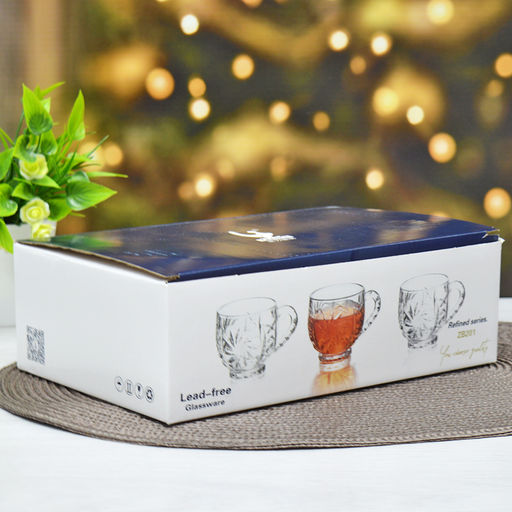 Набор кружек 6 шт 210 мл h-7,5 см., d-7,5 см. в уп. , арт. 201 ZB