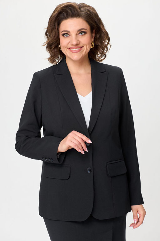 Костюм БелЭльСтиль 205/603 черный однотон  фото 8