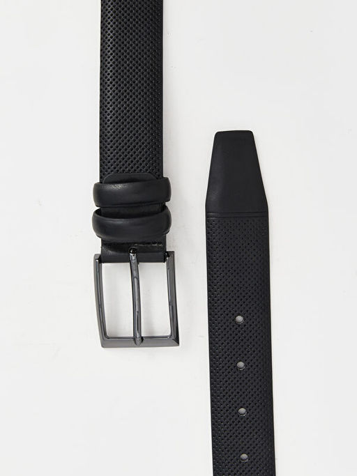 Deri G?r?n?ml? Erkek Kemer