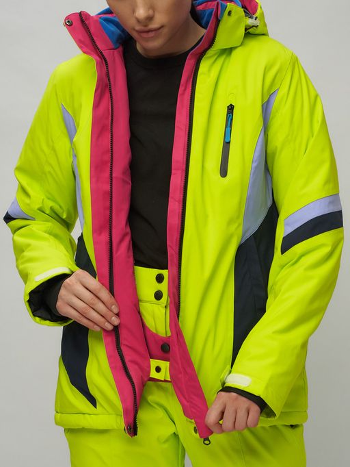 Горнолыжный костюм женский салатового цвета 02201Sl - Chunmai фото 50