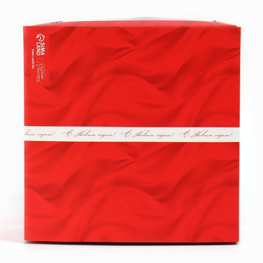 Цена за 5 шт. Коробка кондитерская с окном, сундук, «С Новым годом!», 20×20×20 см,