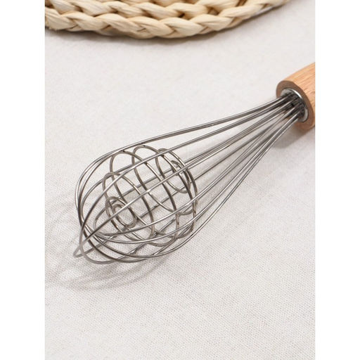 Венчик для взбивания Доляна «Камея», 25×5.5 см, зелёный