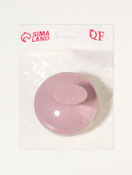 Щётка-массажёр для мытья головы, 7.5×7.5×6.5 см, розовая