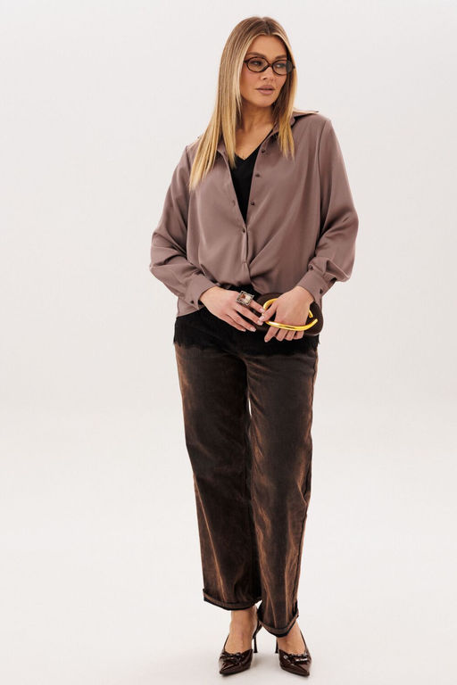 Блуза ANELLI 1663 поцелуй капучино  фото 8