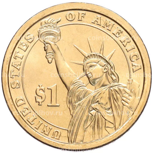 Монета 1 доллар 2013 года (D) США 26-й президент США Теодор Рузвельт