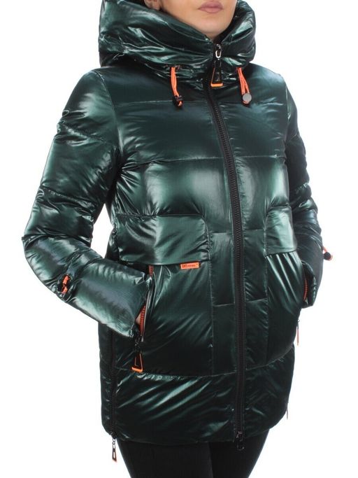 8018 DK. GREEN Пальто женское зимнее JARIUS (200 гр. холлофайбера)