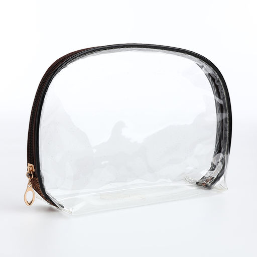 Набор косметичек 3 в 1 на молнии, цвет коричневый