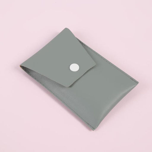 Набор кистей для макияжа «Парфе», 5 предметов, футляр на кнопке, цвет серый