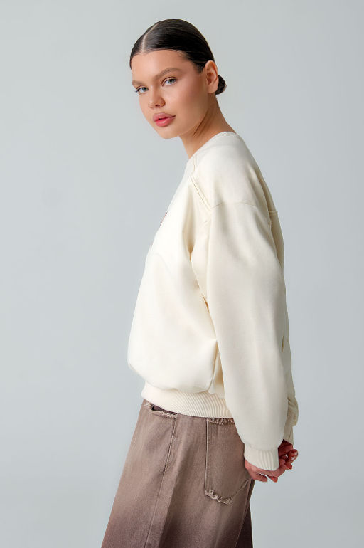 Арт. 1-3105 Свитшот женский 44-50 (4 шт) Цвет:бежевый - Калинка фото 22