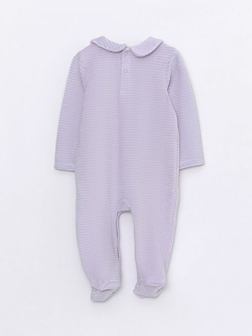 Bebe Yaka Uzun Kollu Kadife K?z Bebek Tulum - Waikiki фото 2