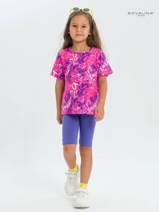 Костюм Актив надписи фуксия-вери-пери - Sovalina фото 11