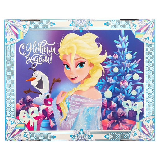 Коробка складная, с крышкой, 31 х 25,5 х 16 см С Новым годом, Холодное сердце - Disney фото 5