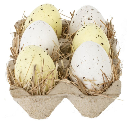 Набор из 6 изделий декоративных "Яйцо пасхальное", L13,5 W10,5 H6 см