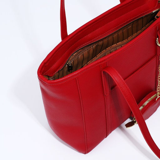 Сумка-тоут на молнии, цвет красный - Simaland фото 10