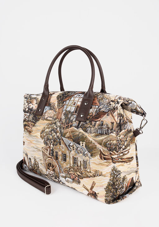 Сумка большая из гобелена c принтом Мельницы L-Craft  фото 2