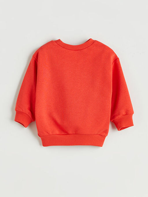 Bisiklet Yaka Y?lba?? Temal? Erkek ?ocuk Sweatshirt
