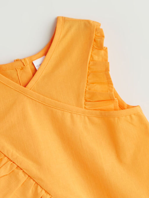 Bisiklet Yaka Basic K?z ?ocuk Bluz ve ?ort 2li