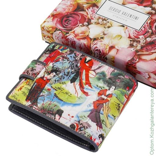 Маленький женский кожаный кошелек Sergio Valentini СВ 8138-014  фото 4