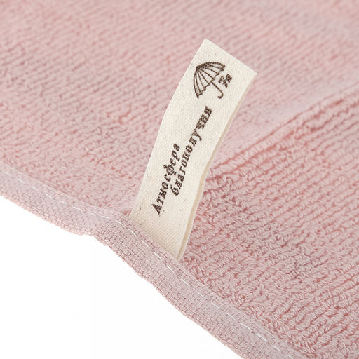 Полотенце кухонное махровое "Чаепитие" 40х60см, хлопок 100%, с петелькой, набор 2шт, цвета микс, на хангере (Китай)