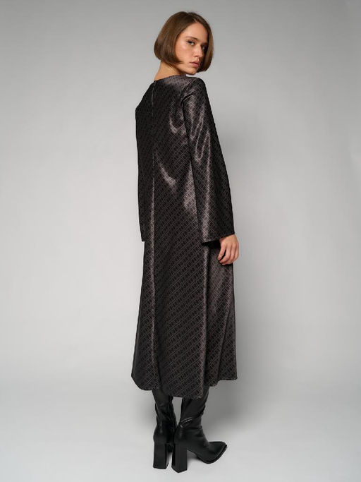 Платье женское 12411-35144 grey-black - Eleganzza фото 2