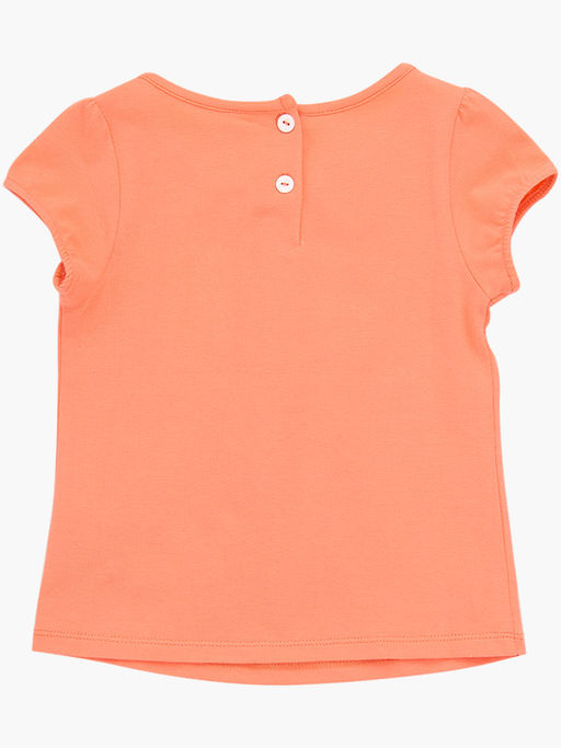 Футболка для девочки	 UD 3127 персик - Mini maxi фото 2