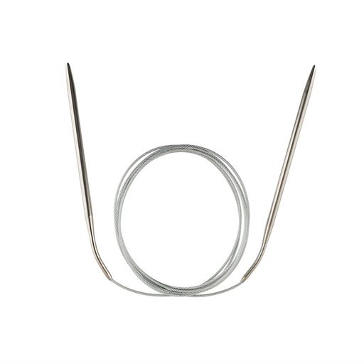 Спицы GAMMA круговые MKX сталь d 4.5 мм 200 см 1 шт с металлической леской фото 4