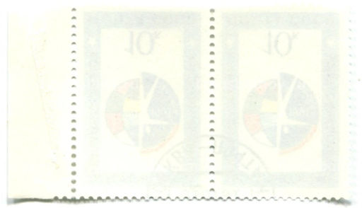 Марка Конференция по человеческому измерению (СБСЕ) 1991 год (блок из 2 марок)