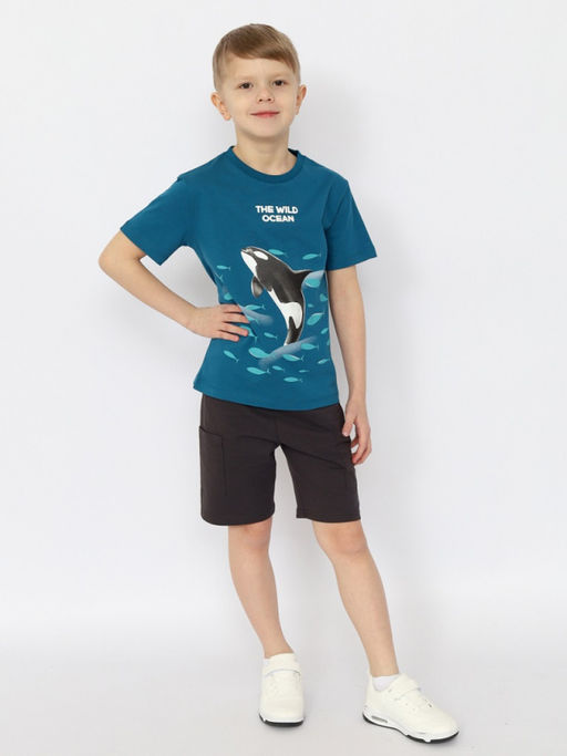 CRB wear/CSKB 70477-48-402 Шорты для мальчика,темно-серый/Ex.Cherubino  фото 4