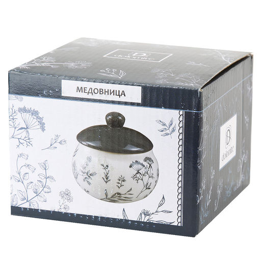Медовница Луговые травы d=13,5см. h=11,5см. v=500мл. (керамика) (подарочная упаковка) - Dolomite фото 2