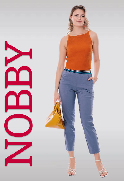 NOBBY, Женские брюки 7021-5 (серо-голубой)
