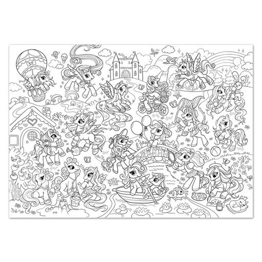 Раскраски гиганты «Для маленьких волшебниц», набор 2 шт., 84 × 59 см