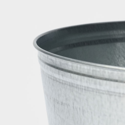 Ведро хозяйственное оцинкованное с ручкой, 9 л, d=26 см, h=23 см, ГОСТ