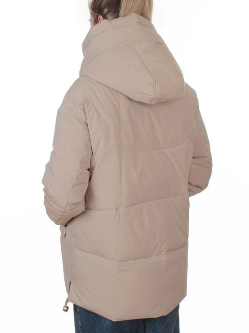 2387 BEIGE Куртка зимняя женская (150 гр. холлофайбер)