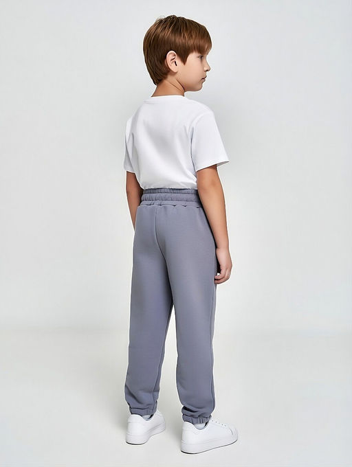 430 Брюки джоггеры детские из футера с начесом