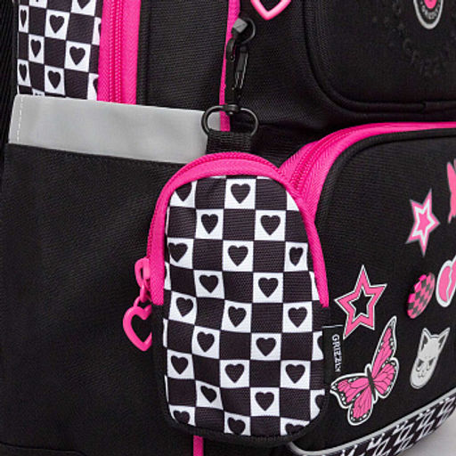 RAn-588-2 Рюкзак школьный с чехлом для мелочей - Grizzly фото 9