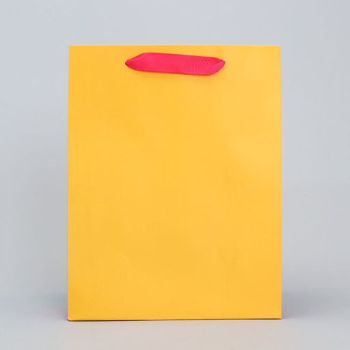 Пакет подарочный трёхцветный Жёлтый-розовый-голубой, MS 18 х 23 х 10 см - Дарите счастье фото 2