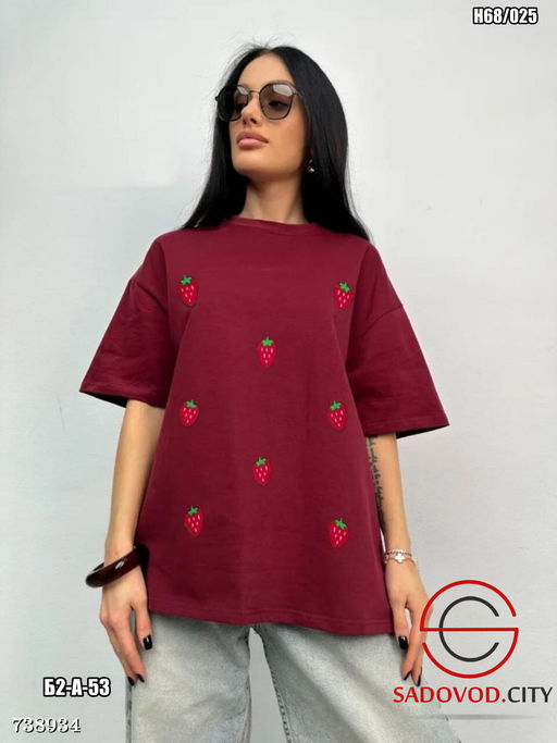 Женская футболка оверсайз