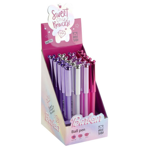 Цена за 2 шт. Ручка шар. MESHU "Barbear" (MS_64797) синяя, 0.7мм, корпус ассорти